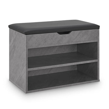 Schuhregal Betonoptik Grau 60x30x44 cm – Modernes Design für Ihren Flur