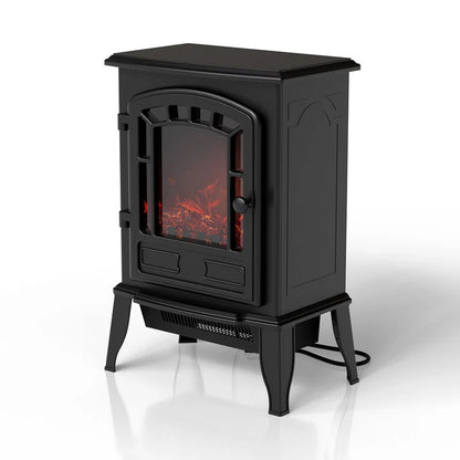 Elektrokamin 2000W mit Flammeneffekt Schwarz