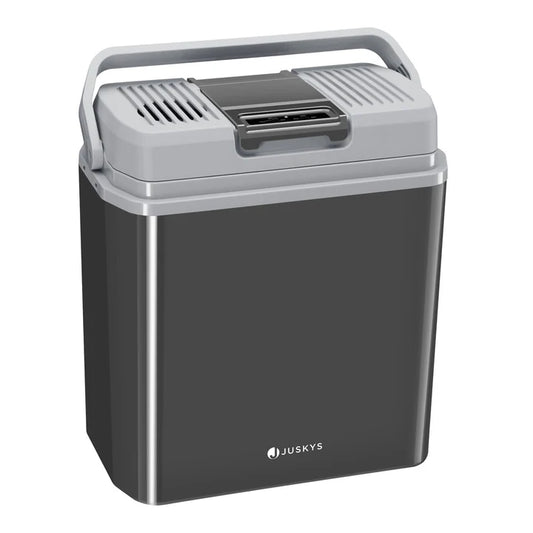 Elektrische Kühlbox Nordpol 24 Liter in Grau mit praktischem 12 V und 230 V Anschluss