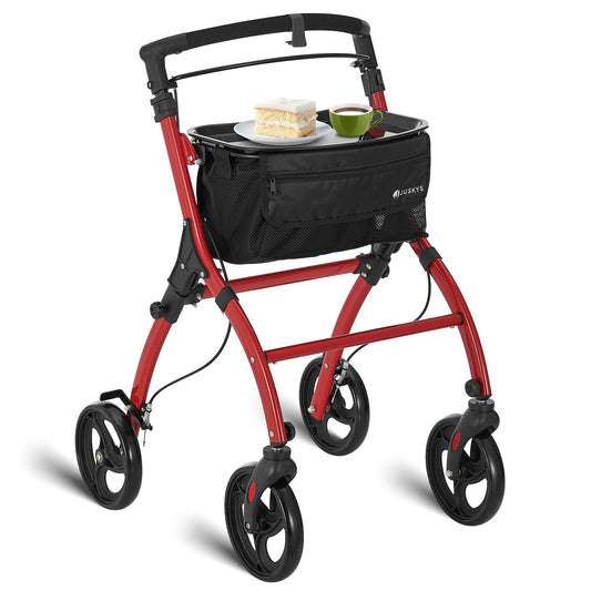 Rollator in alluminio Active - Bordeaux Rosso