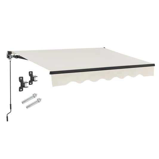 Tenda da sole a braccio articolato 400 x 300 cm beige