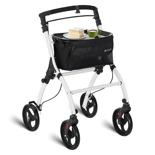 Rollator da interno in alluminio Active - Bianco Nero