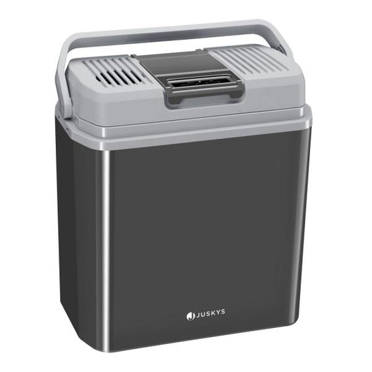 Glacière électrique Nordpol 24 litres en gris avec connexion pratique 12 V et 230 V