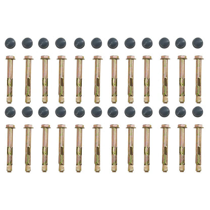 Abri de voiture avec toit voûté, place de parking 5 x 3 m en gris foncé