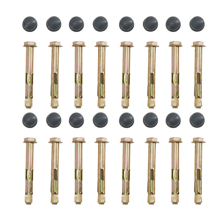 Abri de voiture à toit plat 5 x 3 m en gris foncé