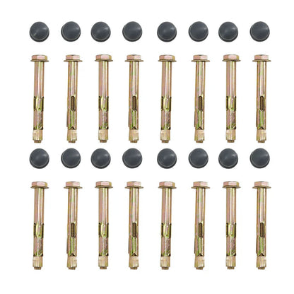 Abri de voiture à toit plat 5 x 3 m en gris foncé