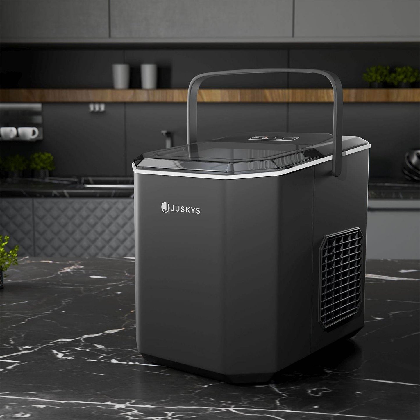 Eiswürfelmaschine IceOracle in Schwarz - Palo24