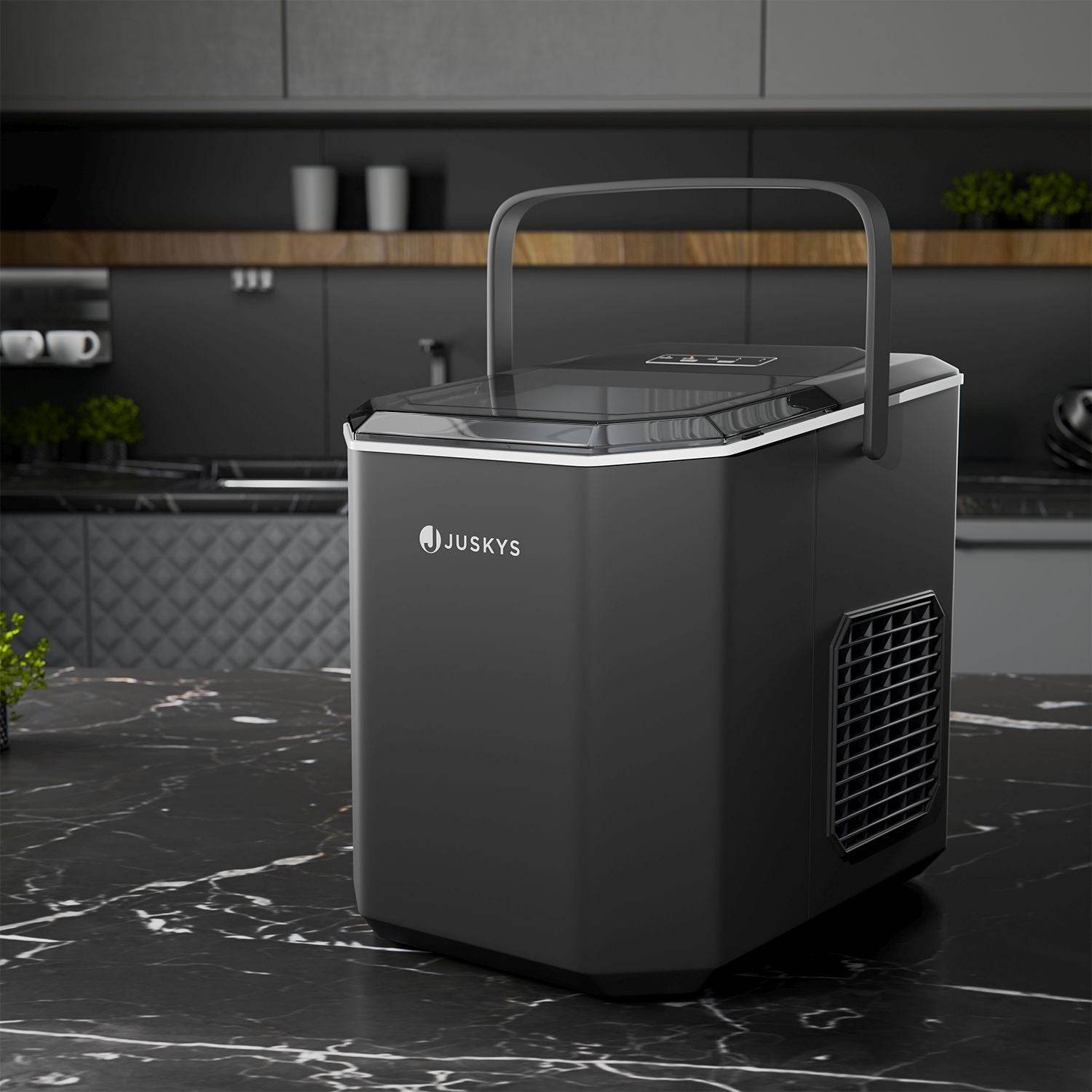 Eiswürfelmaschine IceOracle in Schwarz - Palo24