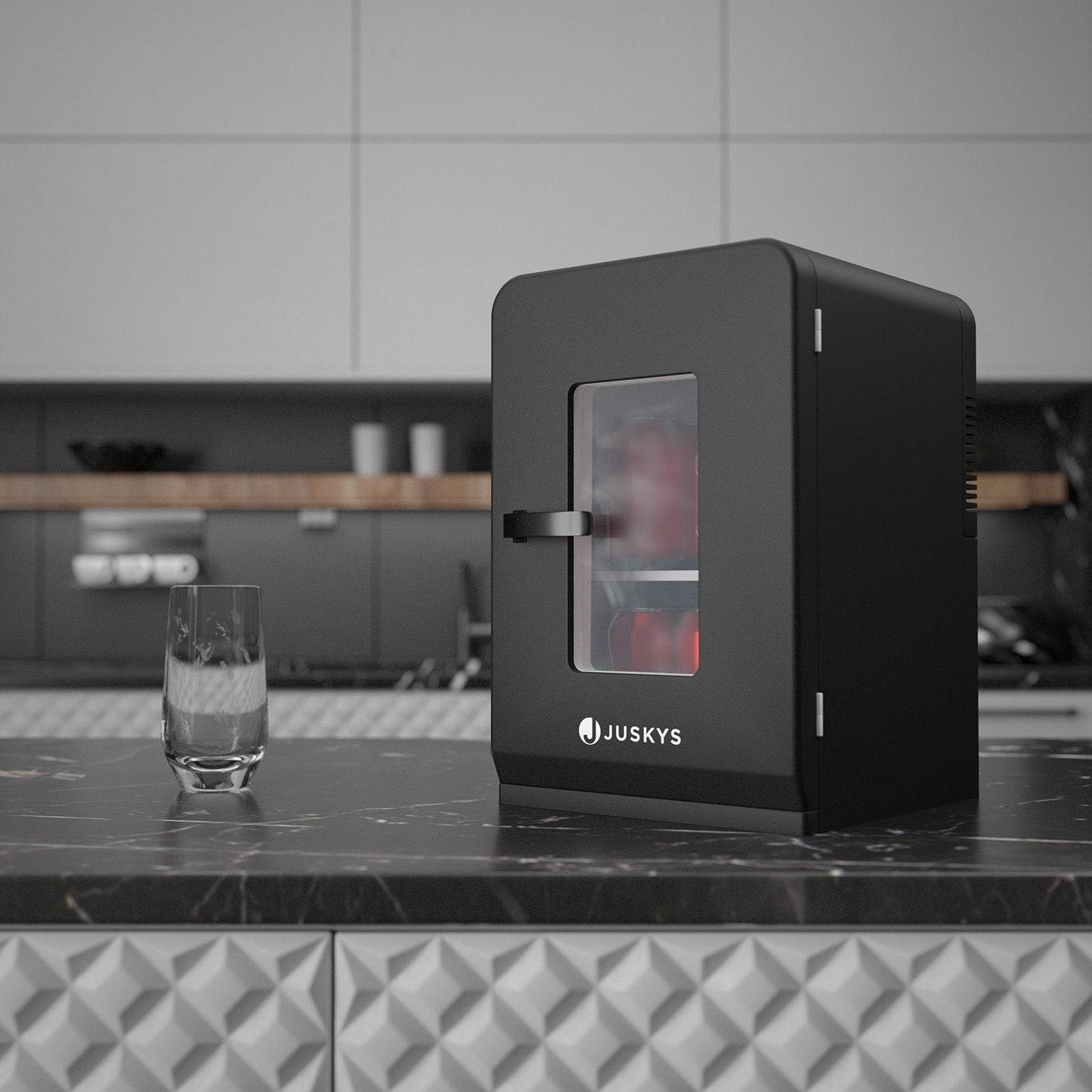 Mobiler 2in1 Mini-Kühlschrank 15 l Schwarz - Palo24