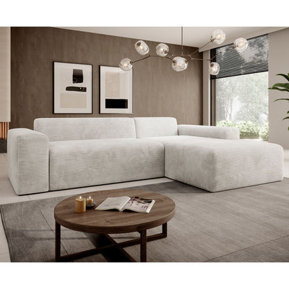 Ecksofa Vals aus Stoff Beige