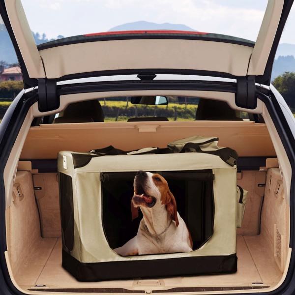 faltbare Hundetransportbox Lassie XL (beige)