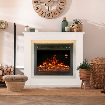 Elektrischer Kamin rechteckig 1000/2000 Weiss