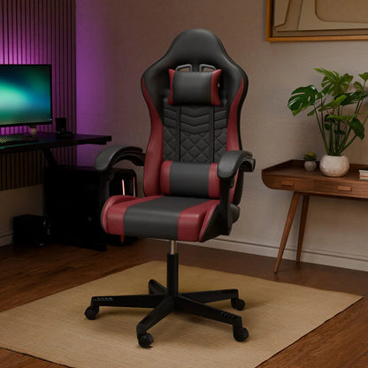 Bürostuhl Gamingstuhl HyperSeat schwarz/bordeaux