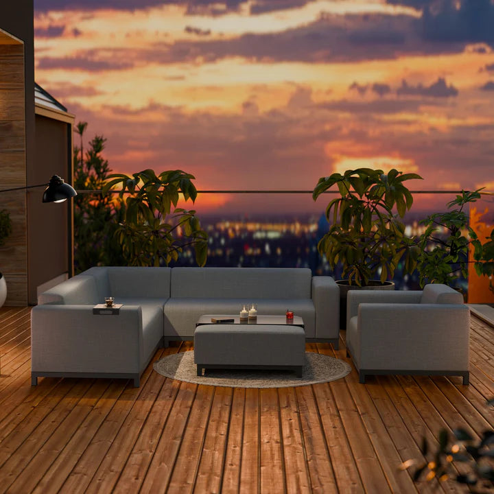 Premium Gartenlounge Sorano Dunkelgrau - Palo24