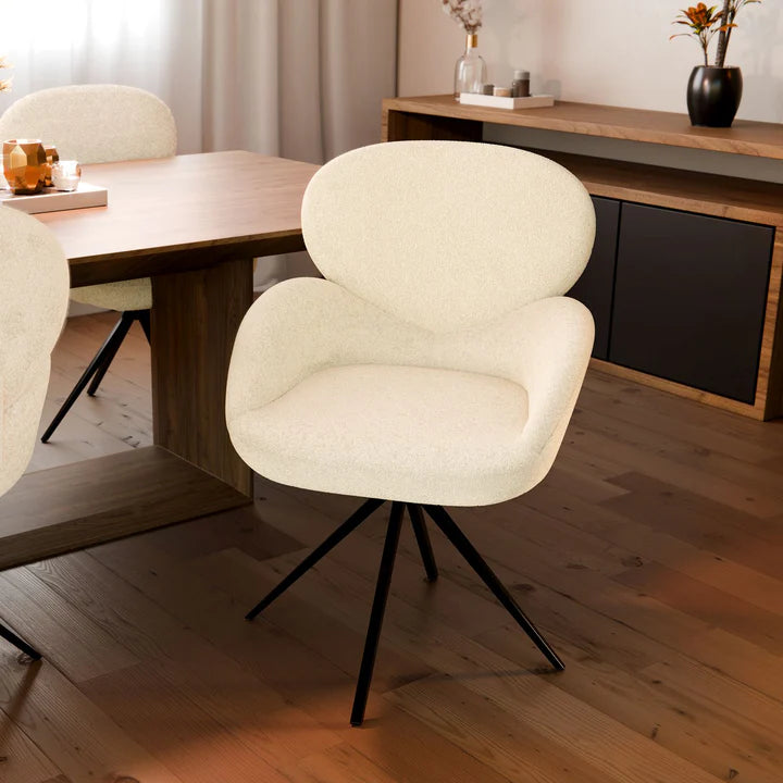 Esszimmerstuhl Drehstuhl Albano Creme