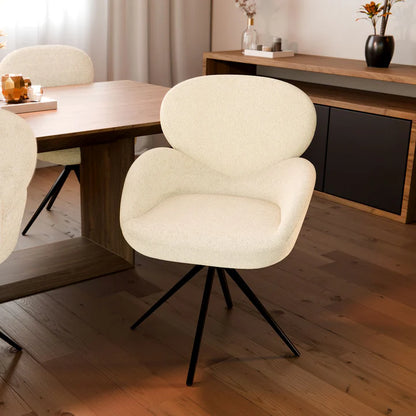 Esszimmerstuhl Drehstuhl Albano Creme