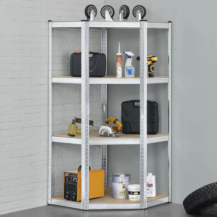 Mensola angolare portaoggetti "Corner Easy" 160 x 75 x 40-75 cm