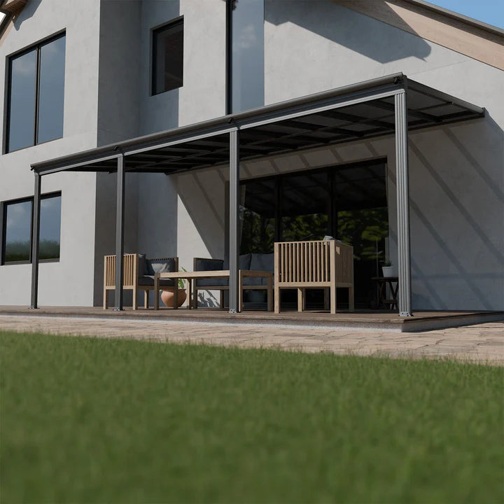 Copertura terrazza Borneo 6x3 m Grigio