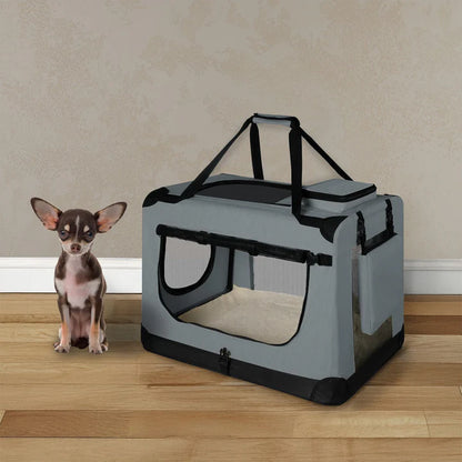 trasportino pieghevole per cani Lassie S (grigio scuro)