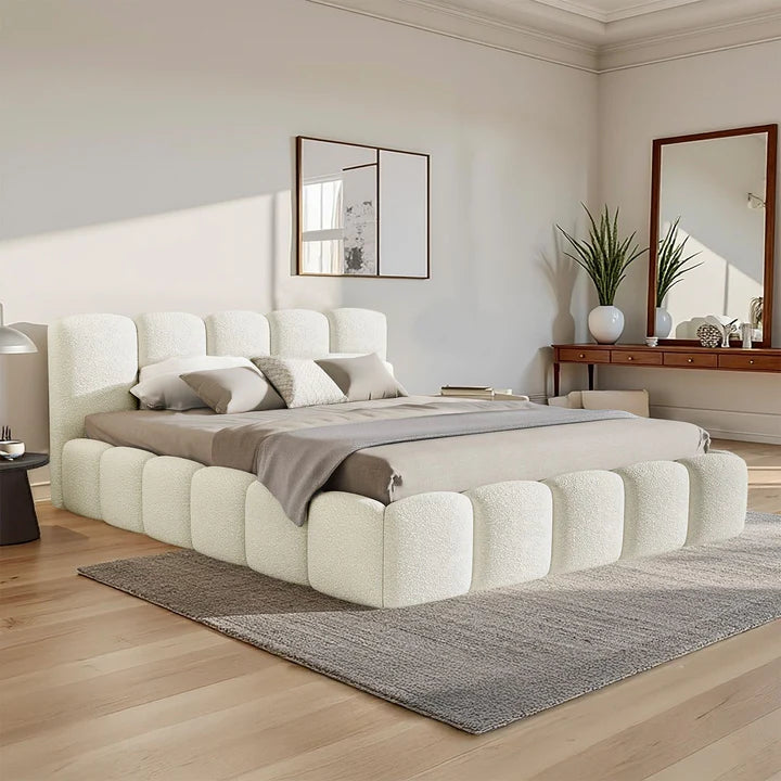 Polsterbett Catania Creme inkl. Lattenrost 180x200 cm - Palo24