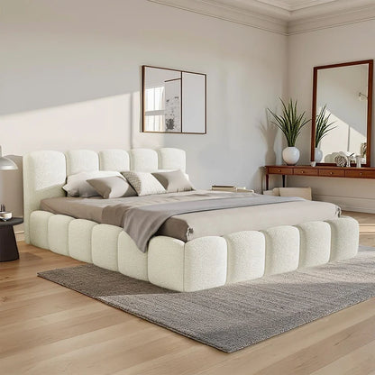 Polsterbett Catania Creme inkl. Lattenrost 180x200 cm - Palo24