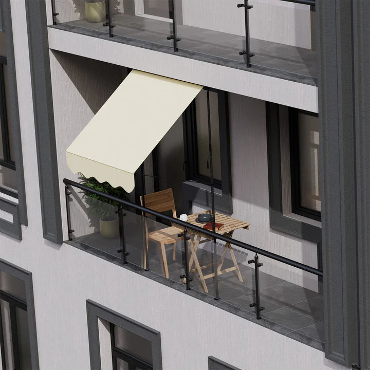 Klemmmarkise Kapstadt 150x120 cm Beige - Palo24