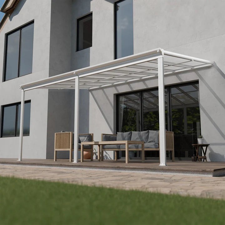 Copertura terrazza Borneo 5x3 m Bianco