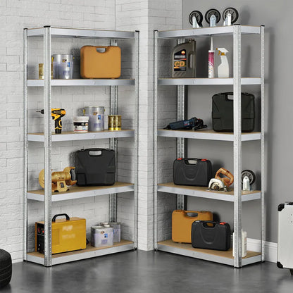 Set di 2 ripiani portaoggetti ripiani robusti "Basic" 180 x 90 x 40 cm