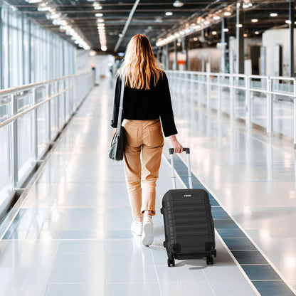 Hartschalen Kofferset Rom 3 tlg Schwarz