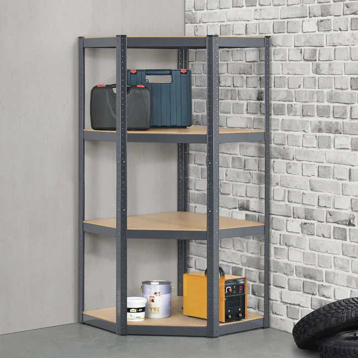 Eckregal Lagerregal Corner Easy 160 x 75 x 40-75 cm Grau