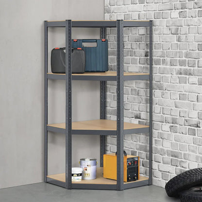 Eckregal Lagerregal Corner Easy 160 x 75 x 40-75 cm Grau