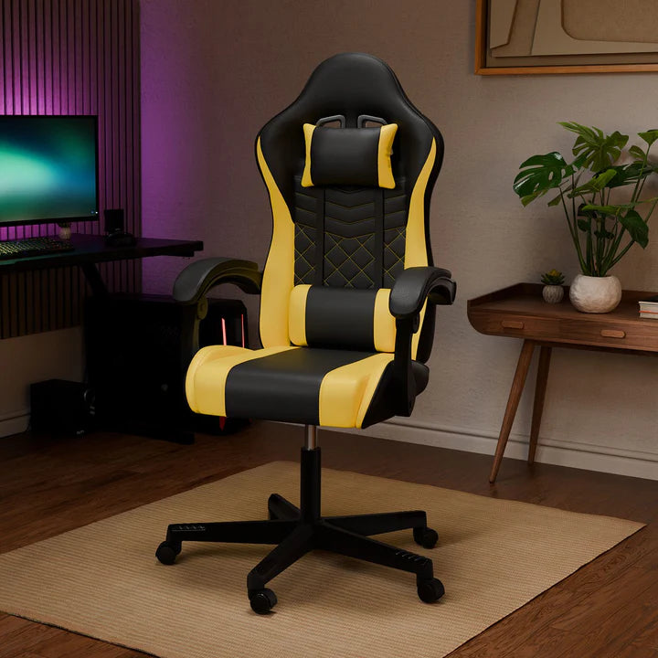Bürostuhl Gamingstuhl HyperSeat schwarz/gelb