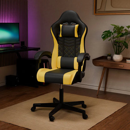Bürostuhl Gamingstuhl HyperSeat schwarz/gelb