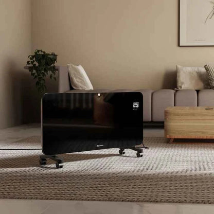 Glaskonvektor Heizung mit bis zu 2000 W