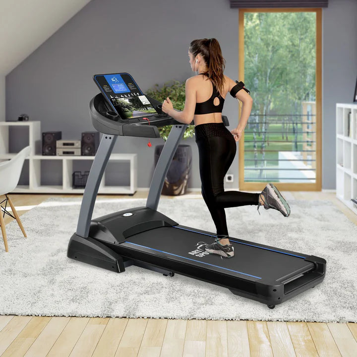 Tapis de course Speedrunner 7000, fonction carte cinéma, vitesse 22 km/h et 48 programmes