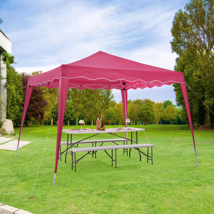 Faltpavillon Vivara 3x3 m in Bordeaux mit Tragetasche