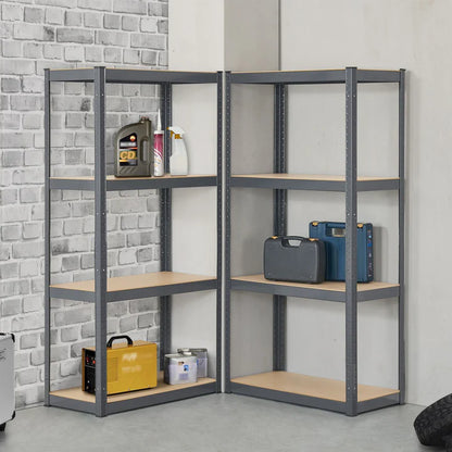 Lagerregal Easy 2er Set 160 x 80 x 40 cm Grau