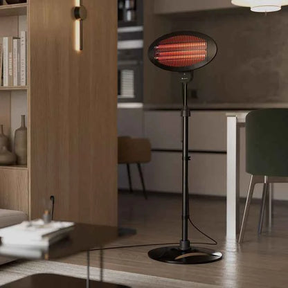 Infrarotstrahler 2000W Schwarz aussen