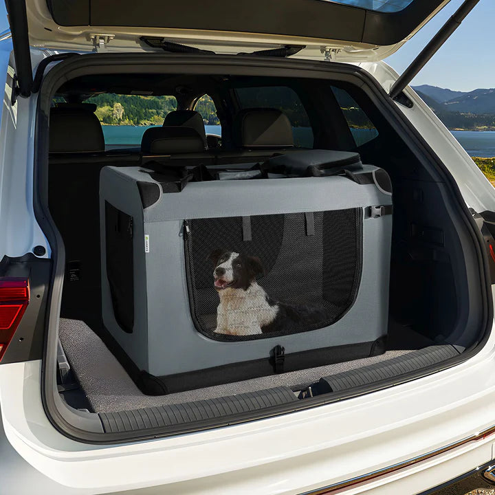 faltbare Hundetransportbox Lassie XL (dunkelgrau)