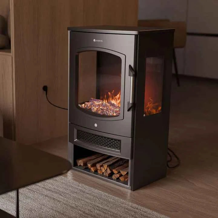 Elektrokaminofen 1800W mit Flammeneffekt mit App-Steuerung