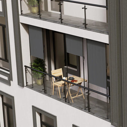 Senkrechtmarkise Barbados 100x310 cm Grau - Palo24