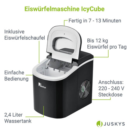 Eiswürfelmaschine IcyCube schwarz - Palo24