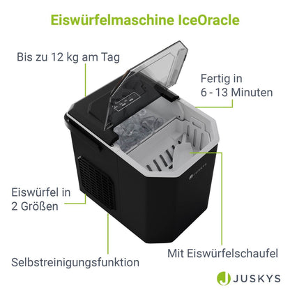 Eiswürfelmaschine IceOracle in Schwarz - Palo24