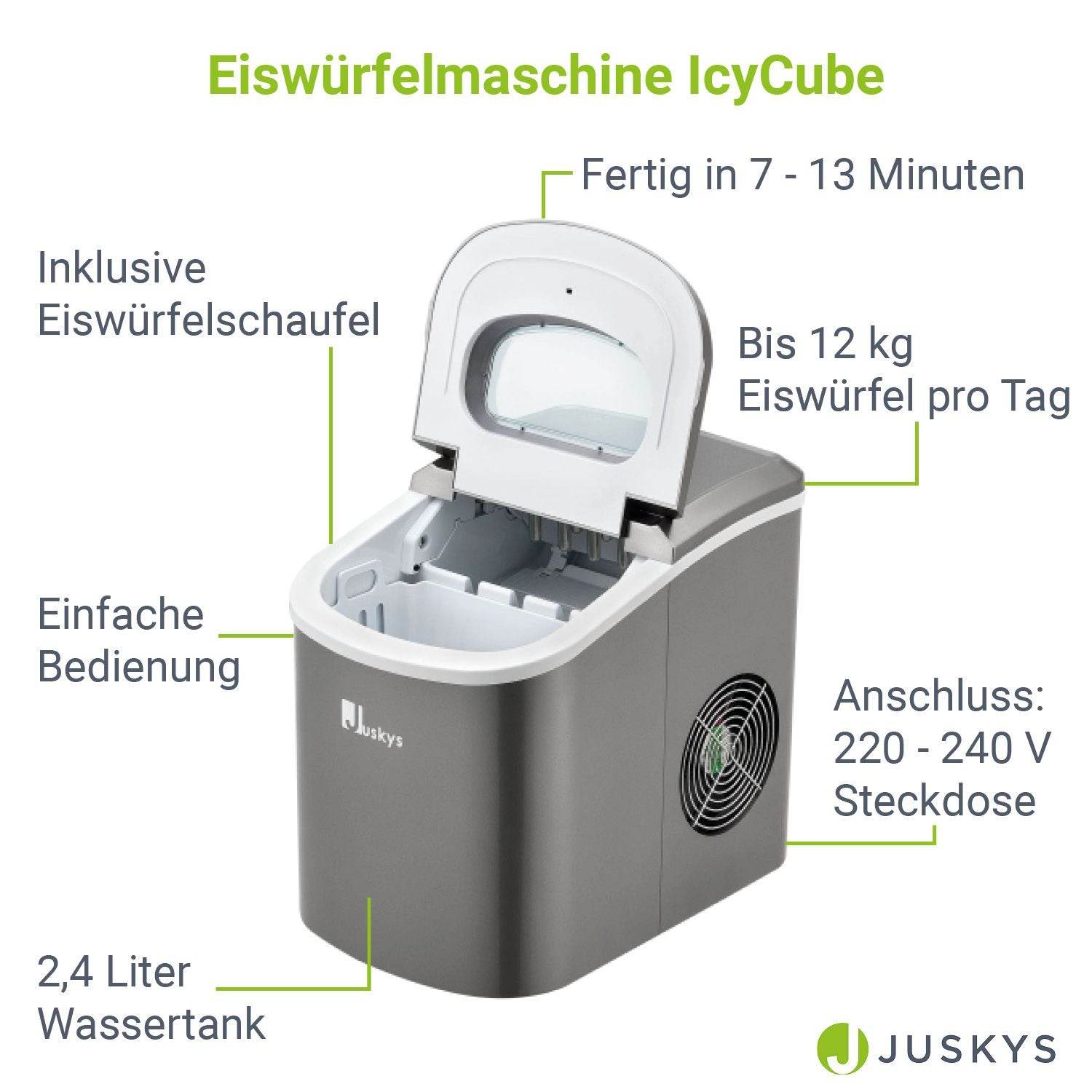 Eiswürfelmaschine IcyCube grau - Palo24