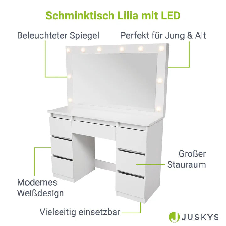 Schminktisch mit Spiegel Lilia