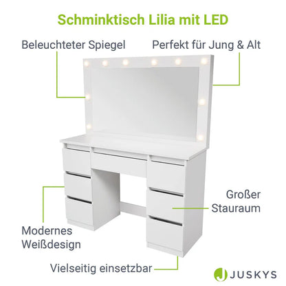 Schminktisch mit Spiegel Lilia