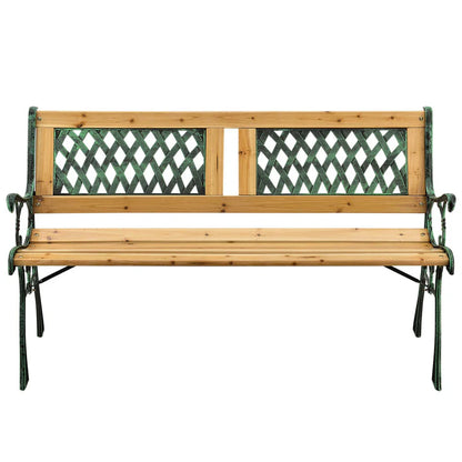 2 Sitzer Gartenbank Sanremo aus lackiertem Holz und Gusseisen