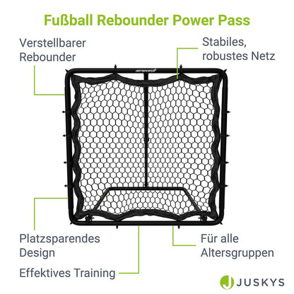 Fußball Rebounder 100 x 100 cm Power Pass