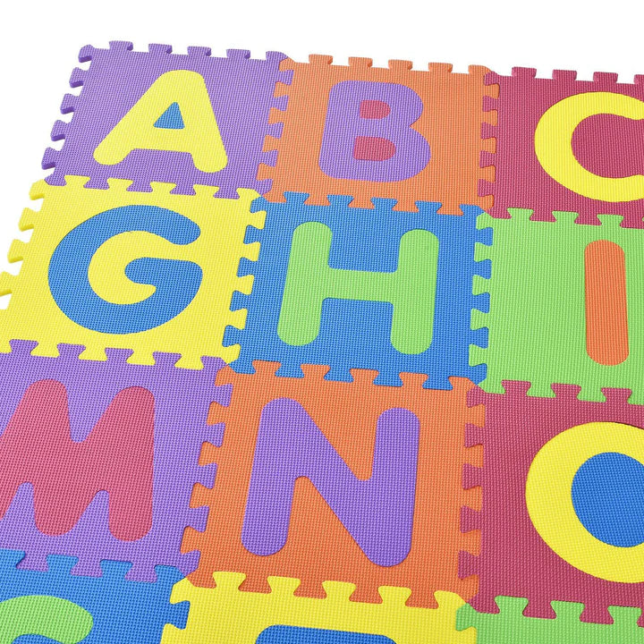 Tappetino puzzle per bambini Kim 36 pezzi dalla A alla Z e da 0 a 9