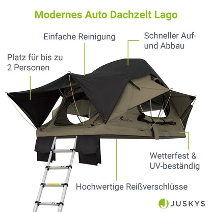 Autodachzelt für 2 Personen Lago mit Matratze